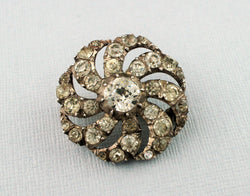 Fine Antique Edwardian Silver Paste Brooch - Pin / Austro - Hungarian - Fox Jewellery