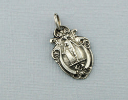 Vintage Sterling Silver Albert Watch Fob Medal - Birmingham 1931 - Fox Jewellery