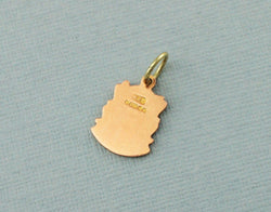 Vintage 9ct Yellow Gold Shield of Guernsey Charm | Pendant - Fox Jewellery