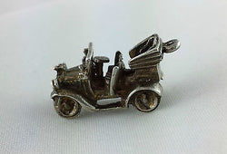 Vintage Sterling Silver Classic Car Charm - 6 gr - Fox Jewellery