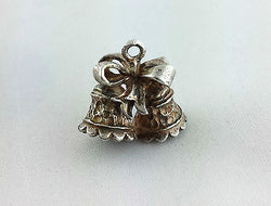 Vintage Sterling Silver Christmas / Wedding Bells Charm - 3.9 gr - Fox Jewellery