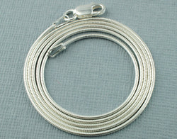 925 Sterling Silver Snake Chain Necklace 16" 18" 20" - Fox Jewellery