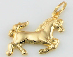 9ct Yellow Gold Horse Pendant / Charm - Fox Jewellery