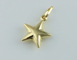 New 9ct Yellow Gold Star Charm / Pendant - Fox Jewellery