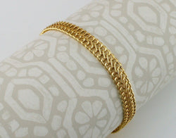 9ct Yellow Gold Figure 8 Double Curb Chain Bracelet 19cm / 7.5 inch - Fox Jewellery