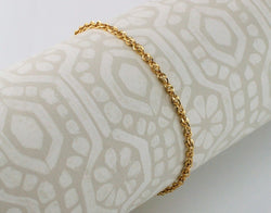 9ct Yellow Gold Diamond Cut Prince Of Wales Bracelet 18cm / 7 inch - Fox Jewellery