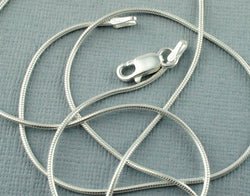 925 Sterling Silver Snake Chain Necklace 16" 18" 20" - Fox Jewellery