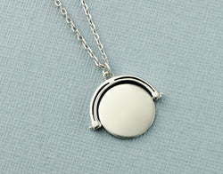 Personalised Spinner Necklace - 925 Sterling Silver - Fox Jewellery