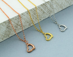 9ct Gold Open Heart Charm Bracelet - Fox Jewellery