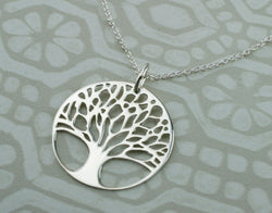 925 Sterling Silver Tree Of Life Pendant Necklace - Fox Jewellery