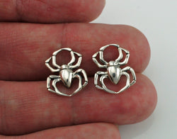 925 Sterling Silver Spider Stud Earrings - Fox Jewellery