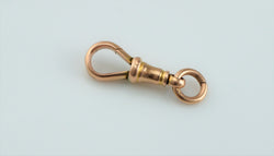 Antique Vintage 9ct Rose Gold Albert Chain Fixed Swivel Clasp 2.54gr - Fox Jewellery