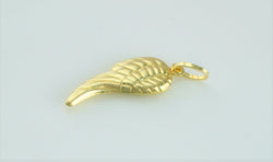 New 9ct Yellow Gold Angel Wing Charm / Pendant - Fox Jewellery