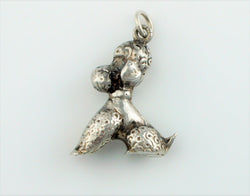 Vintage Sterling Silver Poddle Dog Charm - Fox Jewellery