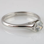 18ct White Gold 0.33ct Diamond Solitare Ring - Fox Jewellery