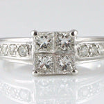 18ct White Gold 0.75ct Diamond Engagement Ring - Fox Jewellery