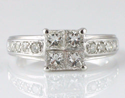 18ct White Gold 0.75ct Diamond Engagement Ring - Fox Jewellery