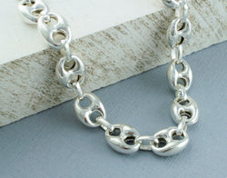 925 Sterling Silver Mariner Anchor Chain Bracelet - Fox Jewellery