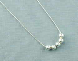 925 Sterling Silver Balls & Chain Necklace 18" Inch - Fox Jewellery