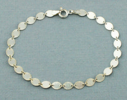 925 Sterling Silver Starburst Diamond Cut Forzatina Chain Bracelet - Fox Jewellery