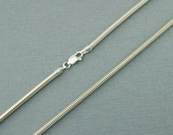 925 Sterling Silver Snake Chain Necklace 3mm - Fox Jewellery