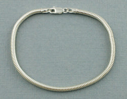 925 Sterling Silver Snake Chain Bracelet 7.5" - Fox Jewellery