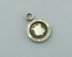 Antique Sterling Silver Albert Watch Fob Medal - Birmingham 1935 - Fox Jewellery