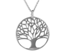 925 Sterling Silver Tree Of Life Pendant Necklace - Fox Jewellery