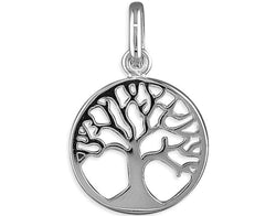 925 Sterling Silver Tree Of Life Pendant - Charm - Fox Jewellery