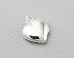 925 Sterling Silver Filigree Flower Heart Locket Pendant - Fox Jewellery